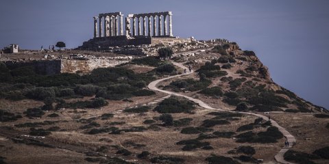 Ο ναός του Ποσειδώνα στο Σούνιο