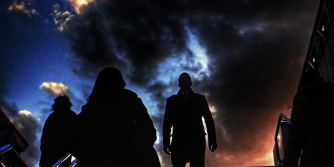 Σούρουπο στην Αθήνα, σαν πίνακας του Ελ Γκρέκο -Φωτογραφία: EUROKINISSI/ΓΙΩΡΓΟΣ ΚΟΝΤΑΡΙΝΗΣ