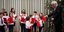 Οι πιτσιρικάδες που είπαν τα κάλαντα στον κ. Παυλόπουλο / Φωτογραφία: EUROKINISSI