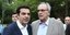 Ο πρώην πρόεδρος του Συνασπισμού Νίκος Κωνσταντόπουλος με τον Αλέξη Τσίπρα- φωτογραφία intimenews