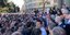 Διαδηλωτές έξω από το προεδρικό μέγαρο στο Βελιγράδι/ Φωτογραφία: Twitter