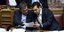 Ο ΥΠΟΙΚ Ευκλείδης Τσακαλώτος και ο πρωθυπουργός Αλέξης Τσίπρας στη Βουλή / Φωτογραφία: Menelaos Myrillas (SOOC)