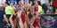 Οι πολίστριες του Ολυμπιακού πανηγυρίζουν την πρόκριση στον τελικό