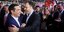 Τσίπρας και Θεοχαρόπουλος αγκαλιάζονται στην εκδήλωση στο Γαλάτσι