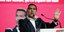 Ο Αλέξης Τσίπρας στο βήμα της εκδήλωσης για την παρουσίαση του ευρωψηφοδελτίου του ΣΥΡΙΖΑ 