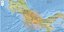 Χάρτης με το επίκεντρο του σεισμού στον Παναμά το βράδυ της Κυριακής