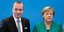 H Γερμανίδα καγκελάριος Μέρκελ κι ο υποψήφιος του ΕΛΚ για την Κομισιόν, Βέμπερ