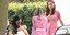Η Μέγκαν Μαρκλ με τον Αρτσι και η Κέιτ Μίντλετον με ροζ φόρεμα