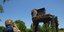 Το ομηρικό ξύλινο άλογο που μηχανεύτηκε ο Οδυσσέας όπως το φαντάστηκαν καλλιτέχνες στον περιβάλλοντα χώρο των αρχαιολογικών ανασκαφών της Τροίας