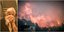 Εικόνες από την καταστροφική πυρκαγιά στην Εύβοια