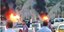 Στις φλόγες τυλίχτηκε λεωφορείο από την Κοζάνη στην Εγνατία