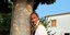 Ο Νίκος Αλιάγας με φουστανέλα στο πανηγύρι της Αγίας Αγάθης