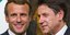 O Γάλλος πρόεδρος Μακρόν και ο Ιταλός πρωθυπουργός Κόντε 