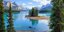 Η λίμνη Maligne στον Καναδά 
