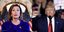 Η Νάνσυ Πελόζι και ο Ντόναλντ Τραμπ με κόκκινη γραβάτα