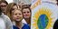 Η Γκρέτα Τούνμπεργκ διαδηλώνει έξω από τον Λευκό Οίκο για την κλιματική αλλαγή