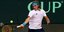 Ο Στέφανος Τσιτσιπάς κατά τον χθεσινό αγώνα του στο Davis Cup