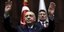 O Tούρκος πρόεδρος Ταγίπ Ερντογάν χαιρετά τους βουλευτές του κόμματός του