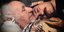 Ο ηθοποιός Αργύρης Πανταζάρας στην αγκαλιά του παππού του, Αργύρη