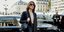 η Jeanne Damas με σακάκι στην εβδομάδα μόδας 
