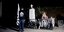 Το μνημείο για τους νεκρούς οπαδούς του ΠΑΟΚ στα Τέμπη