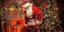 Ο Άγιος Βασίλης δίπλα στο χριστουγεννιάτικο δέντρο / Φωτογραφία: Shutterstock 
