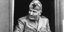 Ασπρόμαυρη εικόνα του δικτάτορα της Ιταλίας Μπενίτο Μουσολίνι