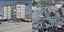 Κτίριο έξι ορόφων πριν και μετά τον σεισμό στην Τουρκία