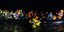 Αφιξη μεταναστών στη Λέσβο με βάρκα νύχτα