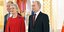 Η πρέσβειρα της Ελλάδας Κατερίνα Νασίκα με τον πρόεδρο της Ρωσίας Βλαντιμίρ Πούτιν