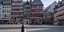 Πλατεία στη Φρανκφούρτη της Γερμανίας, άδεια μετά τα μέτρα πρόληψης για τον κορωνοϊό