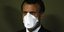 Ο Εμανουέλ Μακρόν με μάσκα προστασίας από τον κορωνοϊό