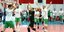 Οι βολεϊμπολίστες του Παναθηναϊκού πανηγυρίζουν στου Ρέντη