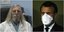Ο Γάλλος επιδημιολόγος Ντιντιέ Ραούλ που υποστηρίζει πως βρήκε την φαρμακευτική αγωγή στον κορωνοϊό και ο Εμ. Μακρόν με μάσκα 