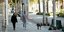 Ζευγάρι στην Καλιφόρνια περπατάει με σκύλο