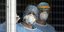 Νοσοκόμοι και νοσηλευτές με μάσκες στο νοσοκομείο Ευαγγελισμός