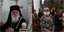Ο Αρχιεπίσκοπος Ιερώνυμος στον Ι.Ν. Αγ. Κωνσταντίνου στην Ομόνοια και πιστοί με μάσκες