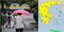 Καιρός: Μια γυναίκα περπατά στη βροχή με ομπρέλα