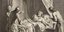 Γκραβούρα του René Gaillard, σε σχέδιο του Jean-Baptiste Oudry που αναπαριστά τον μύθο του Λαφονταίν Ο Γέρος και τα Παιδιά του