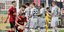 Οι παίκτες της Λεβερκούζεν πανηγυρίζουν το γκολ επί της Φράιμπουργκ