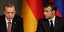 Ο Ρετζέπ Ταγίπ Ερντογάν με τον Γάλλο ομόλογό του Εμανουέλ Μακρόν / Φωτογραφία: AP Photos
