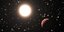 Καλλιτεχνική αναπαράσταση εξωπλανήτη σε τροχιά γύρω από άστρο
