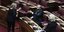 Η Σοφία Βούλτεψη δείχνει την φωτογραφία Τσίπρα-Ορμπαν στον Δημ. Τζαννακόπουλο που διαμαρτύρεται 