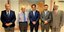 Ο υπ. Ανάπτυξης Αδωνις Γεωργιάδης, ο υφ. Νίκος Παπαθανάσης με τον πρόεδρο του διοικητικού συμβουλίου της εταιρείας με την επωνυμία «Νεώριον Συμμετοχών ΑΕ.» Νίκο Ταβουλάρη και του προέδρου του ομίλου Onex,