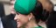 Μέγκαν Μαρκλ με πράσινο φόρεμα και πράσινο καπέλο