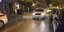 Περιπολικό σε δρόμο της Θεσσαλονίκης τη νύχτα