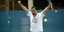 Ο Άδωνις Γεωργιάδης πανηγυρίζει μετά τη νίκη του/Φωτογραφία Twitter