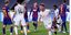 Πανηγυρίζουν οι παίκτες της Μπάγερν γκολ κόντρα στην Μπαρτσελόνα 