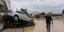 Αυτοκίνητο παρασύρθηκε από το νερό κατά τη διάρκεια της κακοκαιρίας στην Εύβοια