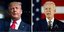 Οι δύο μονομάχοι των προεδρικών εκλογών στις ΗΠΑ, Ντόναλντ Τραμπ και Τζο Μπάιντεν 